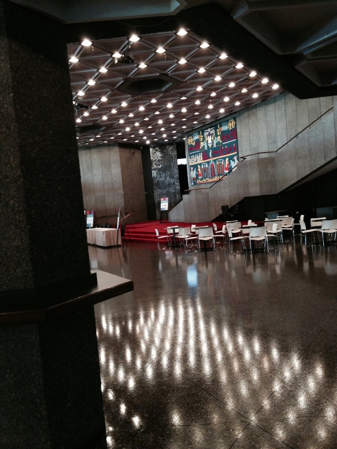 "Lost" in Ottawa - admiring the deserted NAC on a Tuesday afternoon.