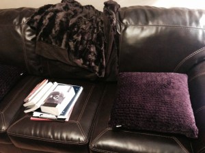 Studying in our home library!