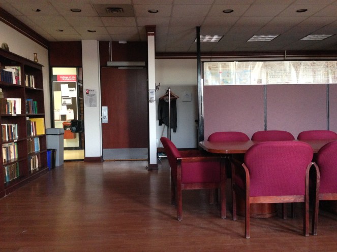 Up in time to see the sun rise at Carleton University. *The Humanities Lounge*